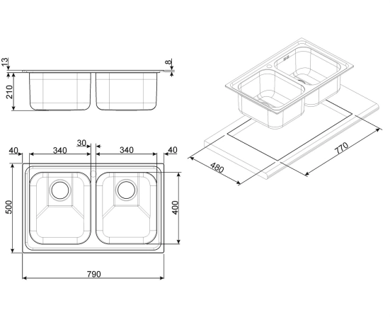 Мойка SMEG Alba SP792N №2