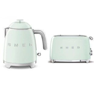 Набор для завтрака | чайник и тостер | SMEG KLF05PGEU + TSF03PGEU