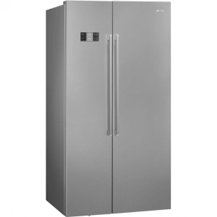 Отдельностоящий 2-х дверный холодильник Side-by-Side SMEG SBS63XDE, серый