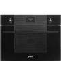 Микроволновая печь SMEG, черное стекло, SO4101M0B3