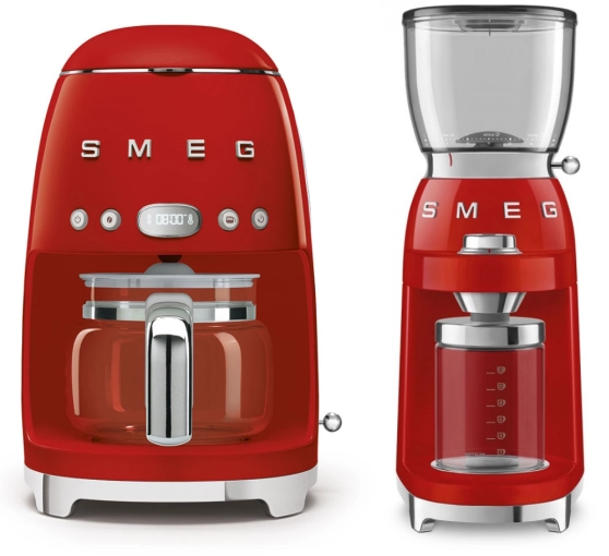 Набор | капельная кофеварка и кофемолка | SMEGDCF02RDEU + CGF01RDEU №1