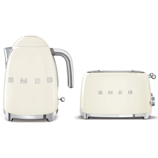 Набор: Чайник SMEG KLF03CREU Кремовый + Тостер SMEG TSF03CREU Кремовый Набор: Чайник SMEG KLF03CREU Кремовый + Тостер SMEG TSF03CREU Кремовый