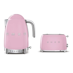 Набор: Чайник SMEG KLF04PKEU Розовый + Тостер SMEG TSF01PKEU Розовый Набор: Чайник SMEG KLF04PKEU Розовый + Тостер SMEG TSF01PKEU Розовый