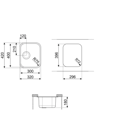 Мойка SMEG Alba UM30 №3