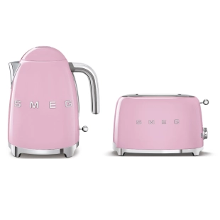 Набор: Чайник SMEG KLF03PKEU Розовый + Тостер SMEG TSF01PKEU Розовый Набор: Чайник SMEG KLF03PKEU Розовый + Тостер SMEG TSF01PKEU Розовый