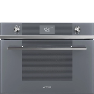 Духовой шкаф с микроволновой печью SMEG Linea SF4102MCS