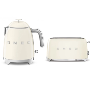 Набор: Чайник SMEG KLF05CREU Кремовый + Тостер SMEG TSF02CREU Кремовый Набор: Чайник SMEG KLF05CREU Кремовый + Тостер SMEG TSF02CREU Кремовый