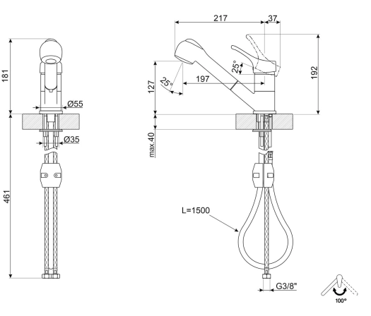 Смеситель SMEG Universal MD10CR3 №2