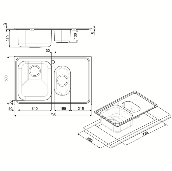 Мойка SMEG Alba SP7915DOT №2