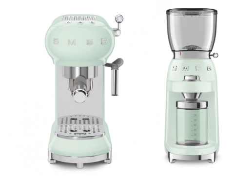 Набор | рожковая эспрессо-кофемашина и кофемолка | SMEGECF01PGEU + CGF01PGEU №1 Набор | рожковая эспрессо-кофемашина и кофемолка | SMEGECF01PGEU + CGF01PGEU №1