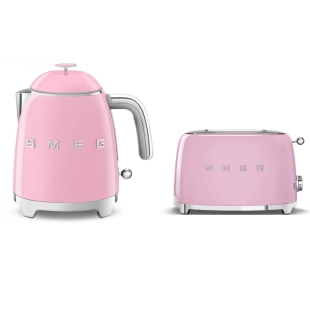 Набор: Чайник SMEG KLF05PKEU Розовый + Тостер SMEG TSF01PKEU Розовый Набор: Чайник SMEG KLF05PKEU Розовый + Тостер SMEG TSF01PKEU Розовый