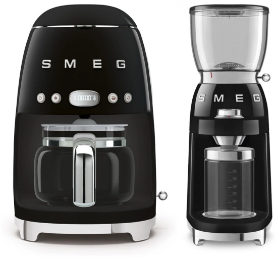 Набор | капельная кофеварка и кофемолка | SMEGDCF02BLEU + CGF01BLEU №1 Набор | капельная кофеварка и кофемолка | SMEGDCF02BLEU + CGF01BLEU №1