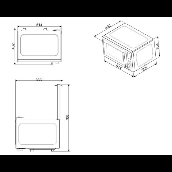 Микроволновая печь SMEG, цвет тёмная нержавеющая сталь, MOE25B №4