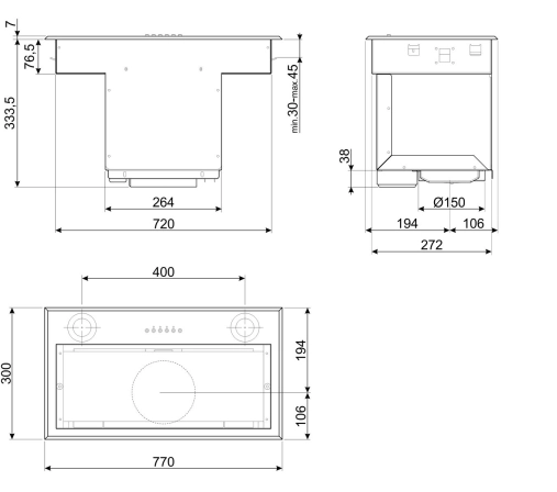 Вытяжка SMEG Universal KSEG78PXE №5