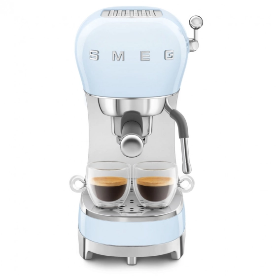 Кофеварка рожковая SMEG ECF02PBEU пастельный голубой №5