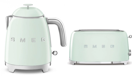 Набор для завтрака | чайник и тостер | SMEGKLF05PGEU + TSF02PGEU №1