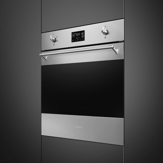 Духовой шкаф с пароваркой SMEG Classica SO6302S3PX №10