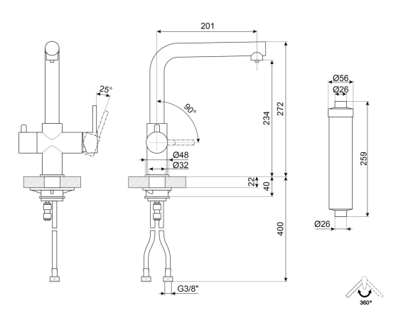Смеситель SMEG MAP99CR №2