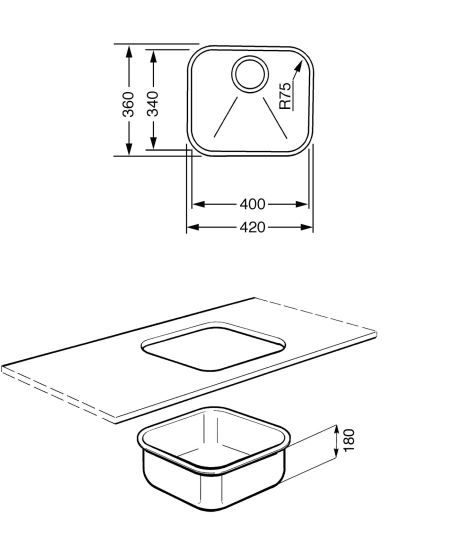 Мойка SMEG Alba UM40 №3