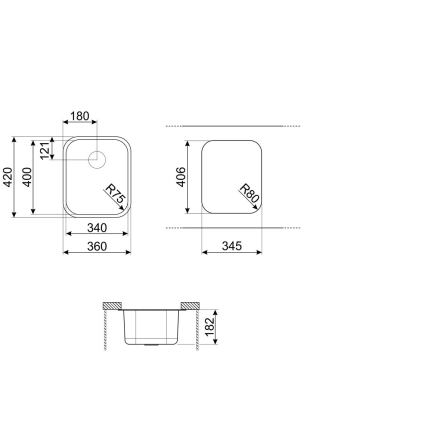 Мойка SMEG Alba UM40 №2