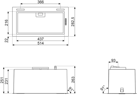 Вытяжка SMEG, нержавеющая сталь, KSG52HPE №3