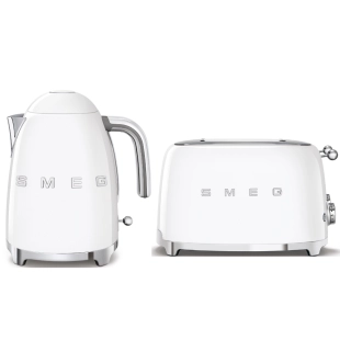 Набор для завтрака | чайник и тостер | SMEG KLF03WHEU + TSF03WHEU