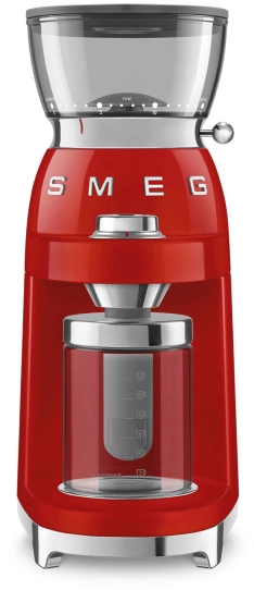 Кофемолка | конические жернова | чаша для зерен 350 г | красный| SMEG CGF03RDEU №1