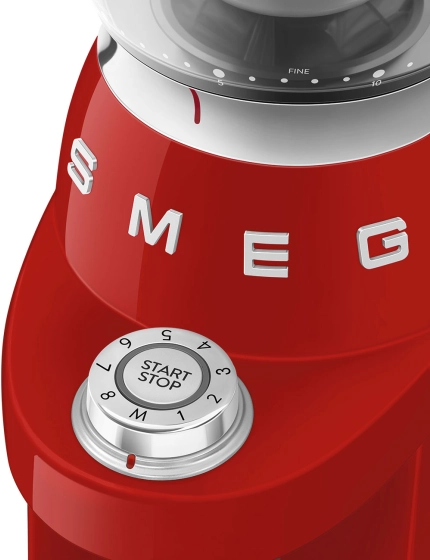 Кофемолка | конические жернова | чаша для зерен 350 г | красный| SMEG CGF03RDEU №7
