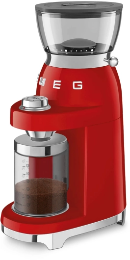 Кофемолка | конические жернова | чаша для зерен 350 г | красный| SMEG CGF03RDEU №8