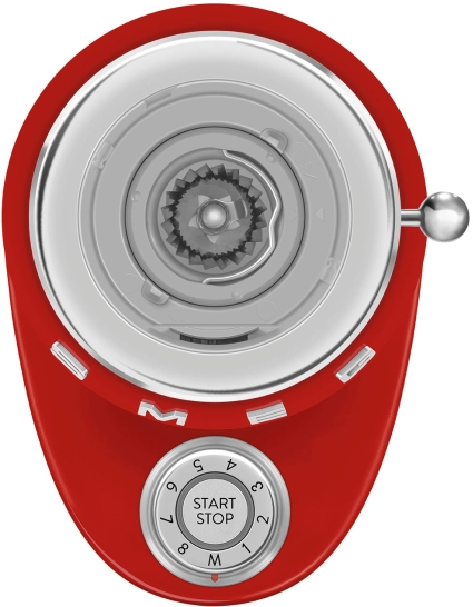 Кофемолка | конические жернова | чаша для зерен 350 г | красный| SMEG CGF03RDEU №9