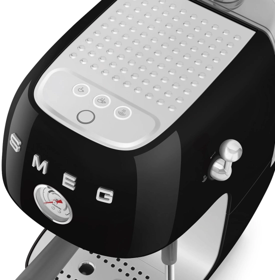 Рожковая эспрессо-кофемашина | капучинатор | черный | SMEG ECF03BLEU №11 Рожковая эспрессо-кофемашина | капучинатор | черный | SMEG ECF03BLEU №11