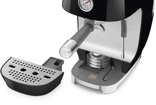 Рожковая эспрессо-кофемашина | капучинатор | черный | SMEG ECF03BLEU №13 Рожковая эспрессо-кофемашина | капучинатор | черный | SMEG ECF03BLEU №13