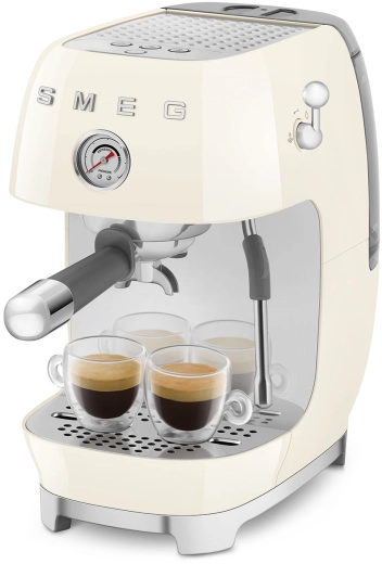 Рожковая эспрессо-кофемашина | капучинатор | кремовый | SMEG ECF03CREU №8