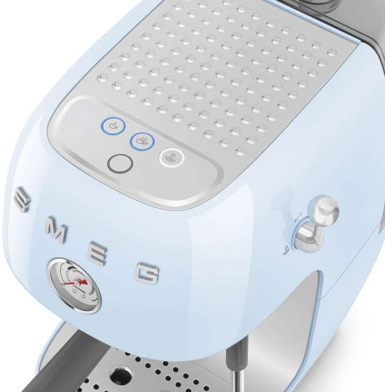 Рожковая эспрессо-кофемашина | капучинатор | пастельный голубой| SMEG ECF03PBEU №12 Рожковая эспрессо-кофемашина | капучинатор | пастельный голубой| SMEG ECF03PBEU №12