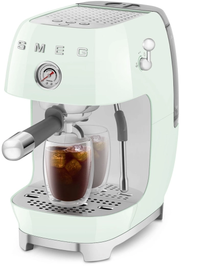 Рожковая эспрессо-кофемашина | капучинатор | пастельный зеленый | SMEG ECF03PGEU №9 Рожковая эспрессо-кофемашина | капучинатор | пастельный зеленый | SMEG ECF03PGEU №9