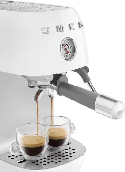 Рожковая эспрессо-кофемашина | капучинатор | белый | SMEG ECF03WHEU №14 Рожковая эспрессо-кофемашина | капучинатор | белый | SMEG ECF03WHEU №14