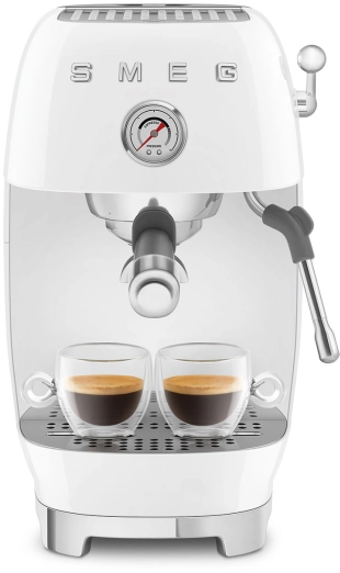 Рожковая эспрессо-кофемашина | капучинатор | белый | SMEG ECF03WHEU №6 Рожковая эспрессо-кофемашина | капучинатор | белый | SMEG ECF03WHEU №6