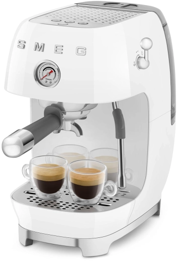 Рожковая эспрессо-кофемашина | капучинатор | белый | SMEG ECF03WHEU №8 Рожковая эспрессо-кофемашина | капучинатор | белый | SMEG ECF03WHEU №8