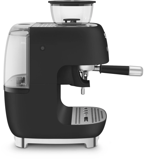 Рожковая эспрессо-кофемашина | кофемолка | капучинатор | черный матовый | SMEG EGF03BLMEU №3