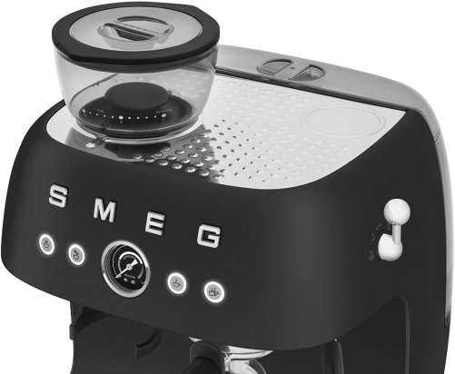 Рожковая эспрессо-кофемашина | кофемолка | капучинатор | черный матовый | SMEG EGF03BLMEU №7