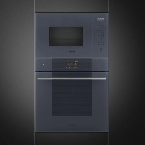Микроволновая печь | встраиваемая | с грилем | 25 л | Neptune Grey | SMEG FMI125G №2