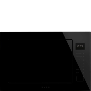 Микроволновая печь | встраиваемая | 25 л | черный | SMEG FMI225BI