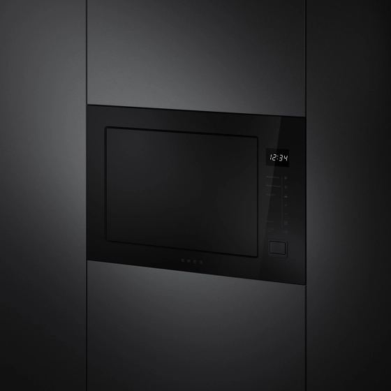 Микроволновая печь | встраиваемая | 25 л | черный | SMEG FMI225BI №2