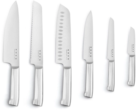 Комплект ножей 6 штук белый SMEG KBSF02WH №5