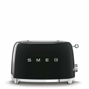 Тостер SMEG Черный 2 ломтика TSF01BLEU