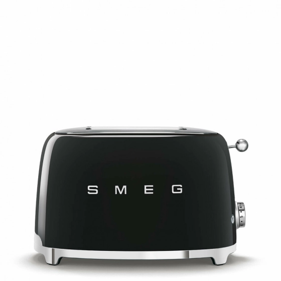 Тостер SMEG Черный 2 ломтика TSF01BLEU №1