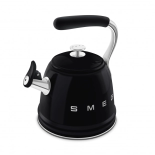 Чайник со свистком для плиты SMEG черный 2,3 л WKF01BL
