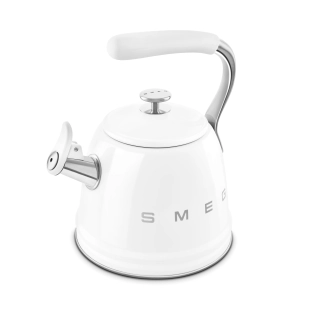 Чайник для плиты | 2,3 л | свисток | белый | SMEG WKF01WH